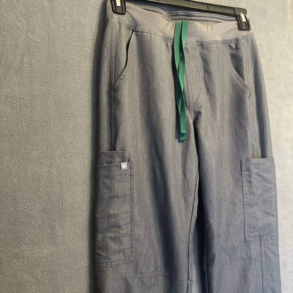Figs Axim Cargo Scrub Pants Mens Size Small Short Graphite Gray T2001S Medical‎
